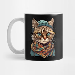 Cute Funny Boho Cat Mom - Cat Lover Mug